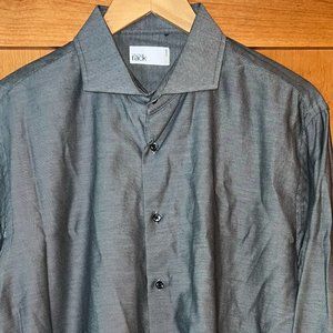 Nordstrom Rack Solid Twill Trim Fit Dress Shirt